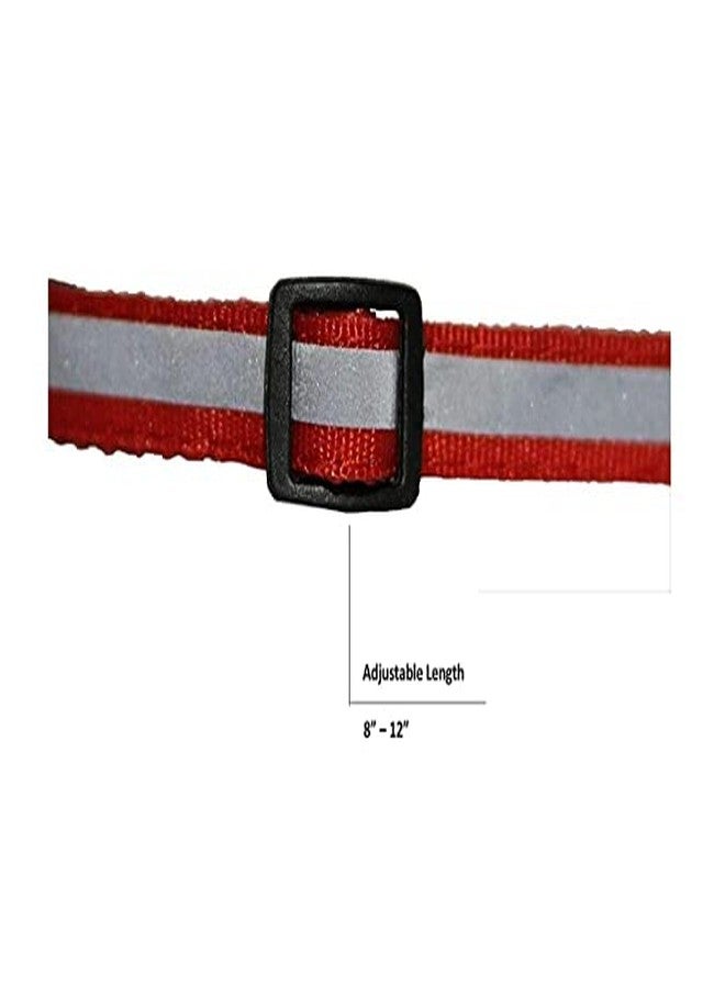 Pups&Pets Reflective Cat Collar - 10 MM Adjustable Nylon Cat Safety Collars with Bell for Small Dogs, Puppies and Cat - Color As Per Availability - 1 Pcs in Pack - Image 4